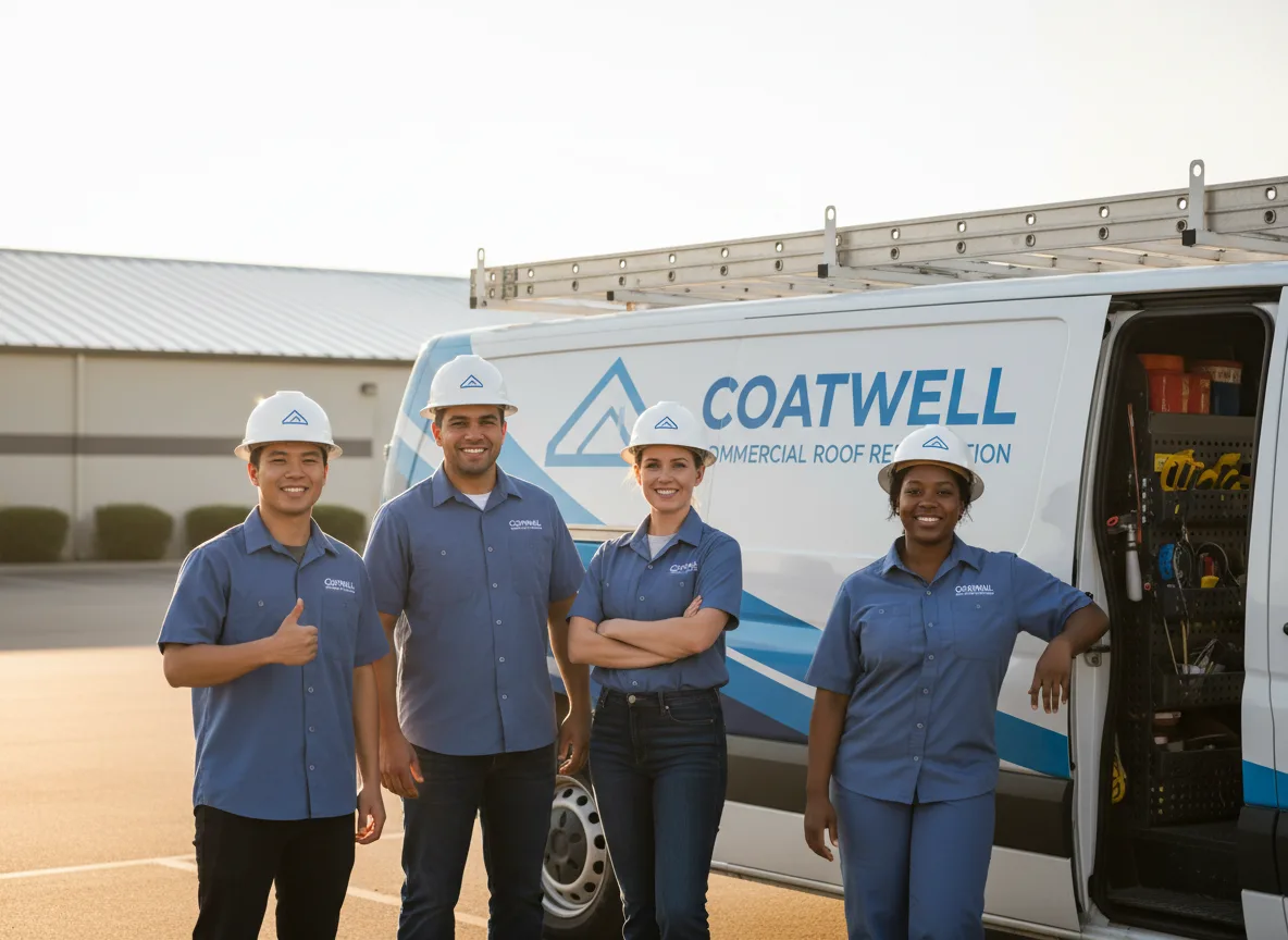 Commercial roof coating company in Fields, OR